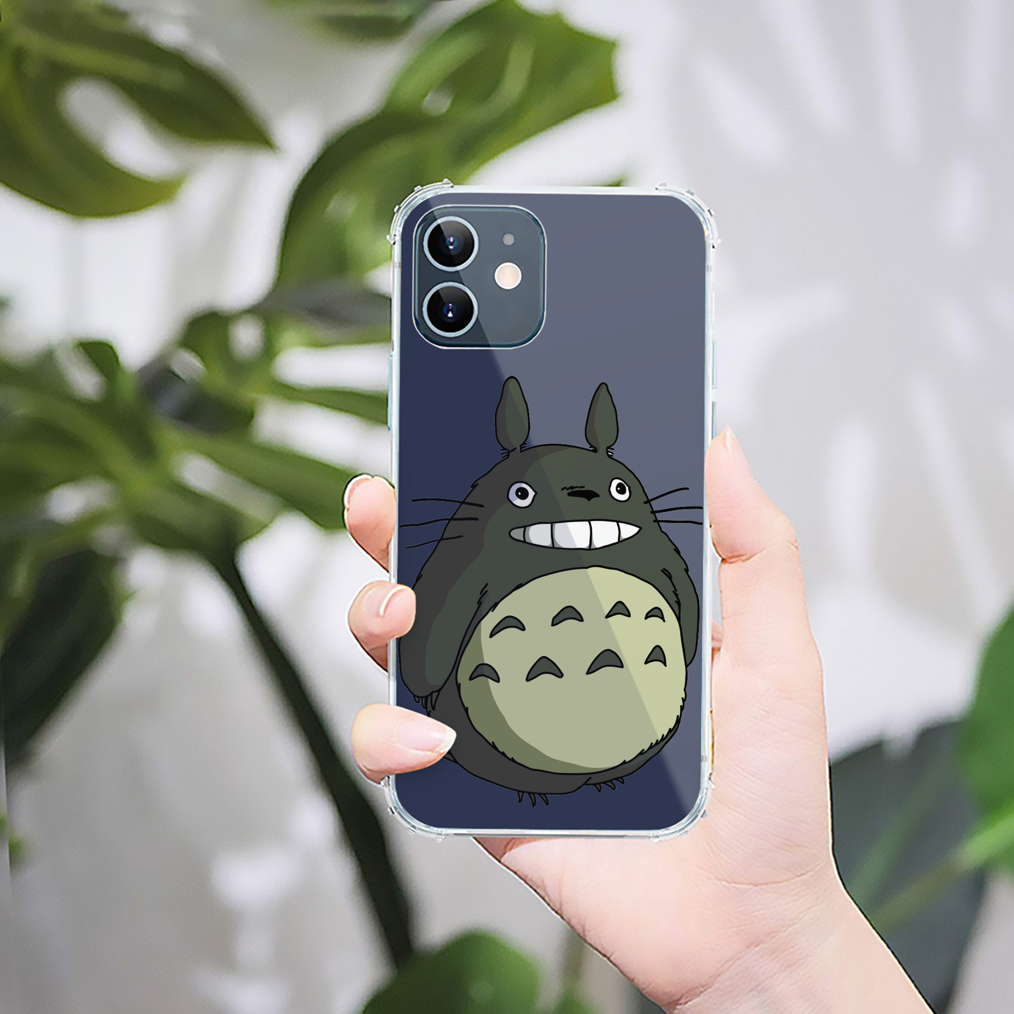 （画像用） となりのトトロ 草壁メイ 草壁サツキ My Neighbor Totoro Satsuki Kusakabe Mei Kusakabe 【iPhone 12シリーズ対応】透明スマホケース（クリアソフトケース）